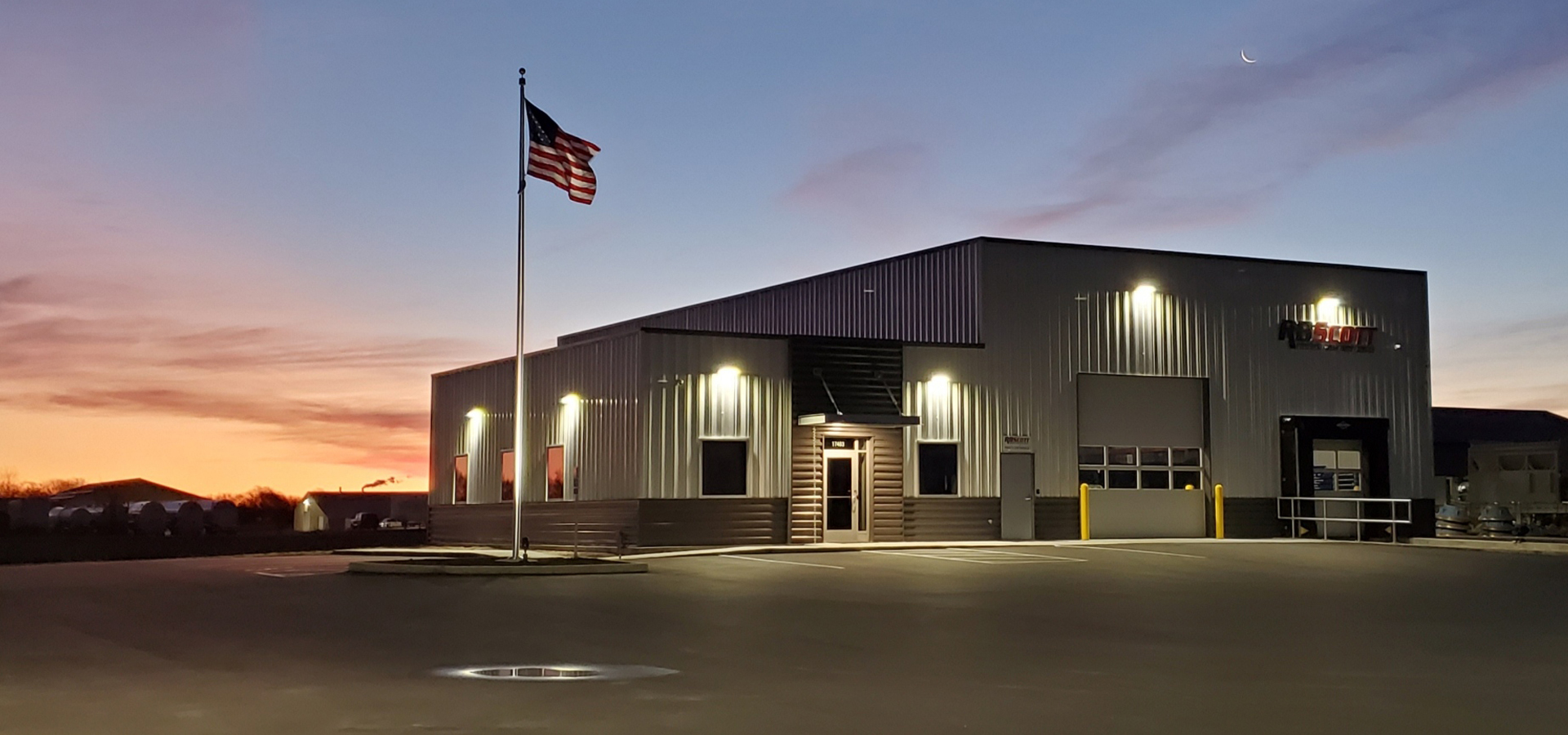 Custom-built metal commercial building by Srock Construction in Alexandria, MN